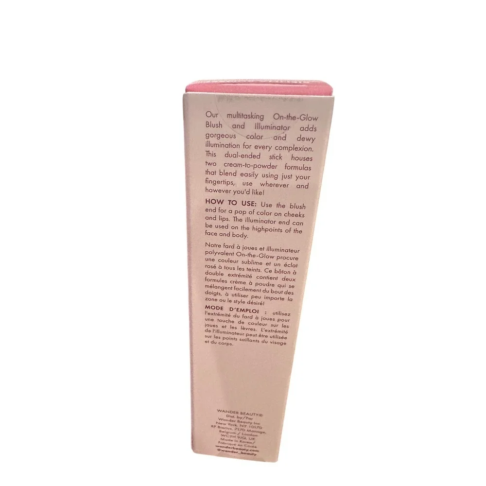 NEW Wander Beauty OnTheGlow Blush Illuminator Stick Sienna Sunset NudeGlow